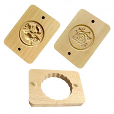 Набір для друкарських пряників Набір №1 з 2 дощок з відбитком кольорів та вирубки для тесту.