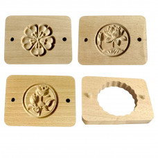 Набір для друкарських пряників Набір №6 з 3 дощок з відбитком кольорів та вирубки для тесту.