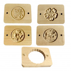 Набір для друкарських пряників Набір №9 з 4 дощок з відбитком кольорів та вирубки для тесту.