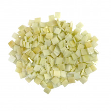 Набір шматочків мозаїки слюда форма квадрат 200 грам 10*10*2,7 мм 300 штук колір світло-бежевий мікс