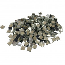 Шматочки мозаїки 10*10*3,7 мм Колір Дзеркальний (250 штук 200 г) зі скла. Форма квадрат.