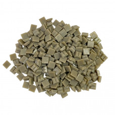 Шматочки мозаїки із зубчастою зворотною стороною 1*1 см Колір  сірий  (300 штук 200 грам) Форма квадрат