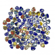 Мозаїка кераміка коло неправильної форми Різнокольорова 2-5см 95шт 250г
