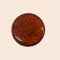 Мозаїка кераміка №8 форми коло Коричнева леопард вага 9г діаметр 3см 1 шт
