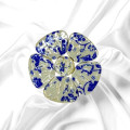 Мозаїка кераміка квіти середні Синьо-білі 5,5 см 30 г