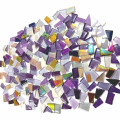 Набір шматочків мозаїки скло неправильної форми 250 грам кольору Фіолетовий мікс