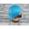 Перука жіноча блакитна коротка аніме, косплей cosplay (3710)
