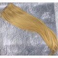 Волосся на заколках русяве золотисте №27 рівне пряме термо на кліпсах шпильках тресси набір 6 пасом