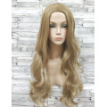 Перука довга хвиляста блонд з проділом жіноча 70см