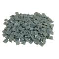 Шматочки мозаїки із зубчастою зворотною стороною 1*1 см Колір сірий  (300 штук 200 грам) Форма квадрат