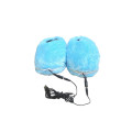 Тапочки кімнатні з підігрівом USB блакитні Розмір 40-43 дорослі для дому плюшеві капці