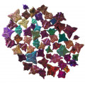 Мозаїка кераміка форми комахи Різнобарвна перламутр 2,2-4,8см 34шт 250г