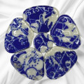 Мозаїка кераміка квіти великі Синьо-білі 6,5 см 40 г