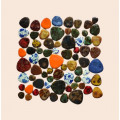 Мозаїка кераміка форми гальки Різнокольорова 2-5см 43шт 250г