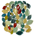 Мозаїка керамічна Листок різнокольоровий 250 грам близько штук 50 12*24см.