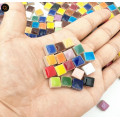 Мозаїка керамічна Квадратний колір Різнокольорова розмір 1*1*0,5 см вага 100 г кількість 106 штук заповнюваність 5*5 см