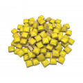 Мозаїка керамічна Квадратний колір Жовтий розмір 1*1*0,5 см вага 100 г кількість 106 штук заповнюваність 5*5 см