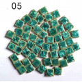 Мозаїка керамічна Квадратний №05 колір Зеленый  розмір 2*2*0,5 см вага 250 г кількість 54 штук