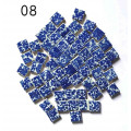 Мозаїка керамічна Квадратний №08 колір Синьо розмір 2*2*0,5 см вага 250 г кількість 54 штук