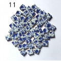 Мозаїка керамічна Квадратний №11 колір Синьо-білий малюнок гжель розмір 2*2*0,5 см вага 250 г кількість 54 штук